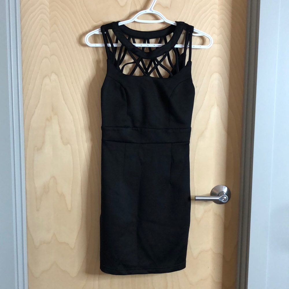 Mini black dress